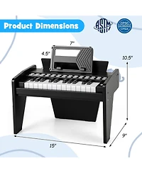 Mecale 25-Key Kids Piano Keyboard with Adjustable Speed & Volume, Fun Musical Toy for Beginners