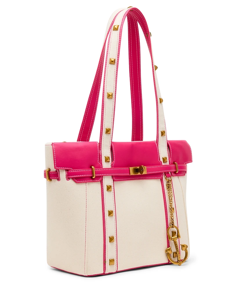 Betsey Johnson Queen of The Green Canvas Large Tote Bag