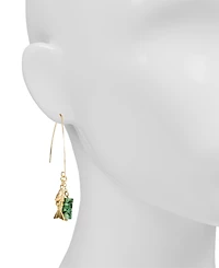 Patricia Nash Gold-Tone Plated Arc Hoop Earrings