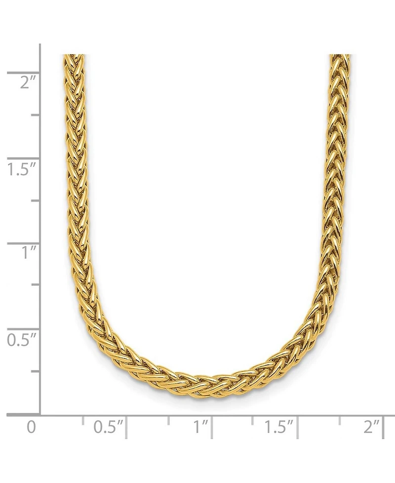 Curata Jewelry Solid Hollow Italian 7.5 Inch 3.1mm Wide Woven Spiga Link Bracelet