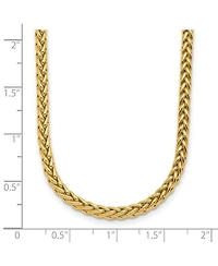 Curata Jewelry Solid Hollow Italian 7.5 Inch 3.1mm Wide Woven Spiga Link Bracelet
