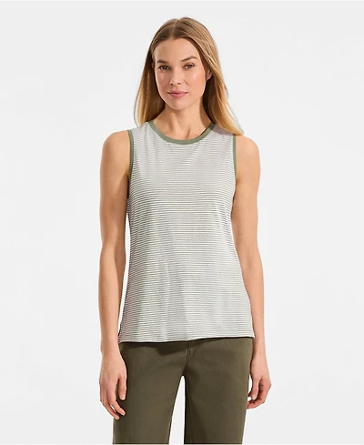 Lands' End Women's Supima Cotton Crew Neck Tank