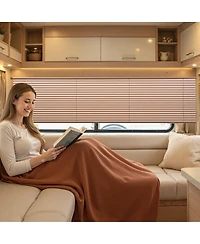 Laoties Rv Pleated Shades, Polyester Fabric Window Blinds for Camper, Motorhome, Privacy