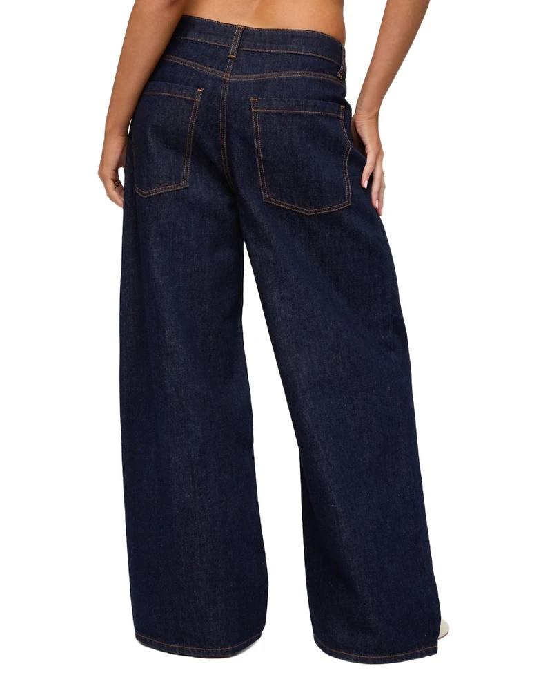Edikted Women's Juanita Low Rise Baggy Jeans