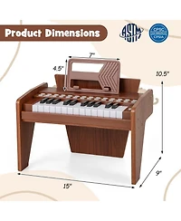 Mecale 25-Key Children's Piano Keyboard, Adjustable Speed & Volume for Early Music Education and Fun