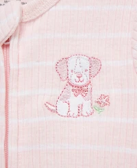 Little Me Baby Girls' Puppies Print Coveralls, 2-Pack