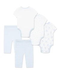 Little Me Baby Boys' Puppies Bodysuit and Pants, 5-Piece Set