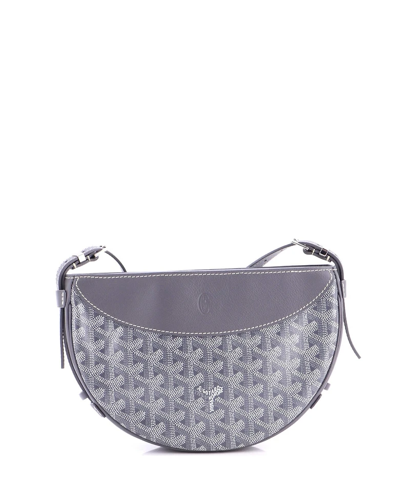 Pre-Owned Goyard Hirondelle Shoulder Bag Coated Canvas and Leather