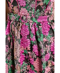 Coast Women's Corset Jacquard Midi Dress