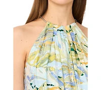 Msk Women's Halter Neck Long Maxi Dress