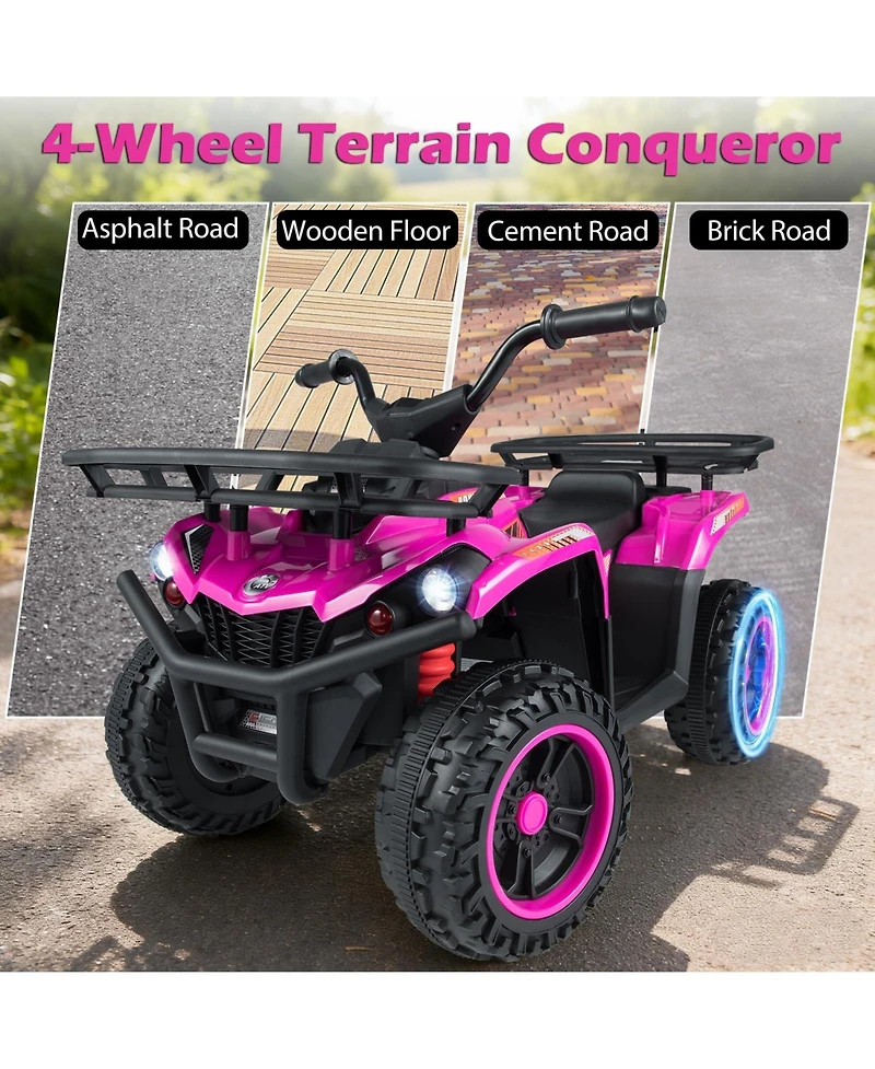 Mecale 24V Electric Ride On Quad with Led Headlights