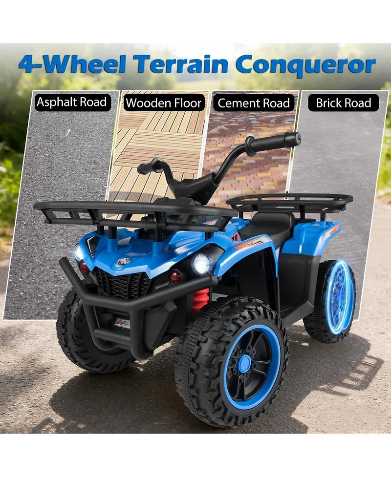 Mecale 24V Electric Ride On Quad with Led Headlights