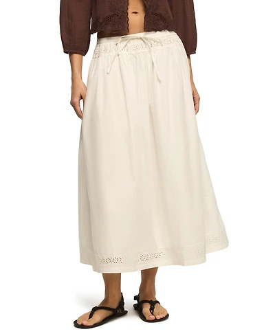 Lucky Brand Women's Schiffley Trimmed Midi-Skirt