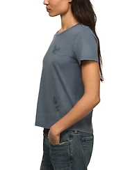 Lucky Brand Women's Classic Fit and Floral Butterfly T-Shirt