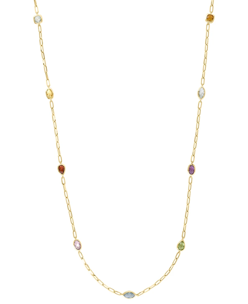 Effy Collection Multi-Gemstone (2-5/8 ct. t.w.) Necklace in 14k Yellow Gold