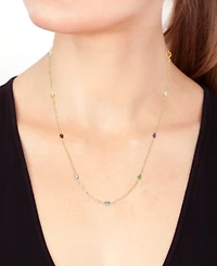 Effy Collection Multi-Gemstone (2-5/8 ct. t.w.) Necklace in 14k Yellow Gold