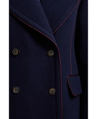 Karen Millen Women's Tailored Padded Lined Midi Coat