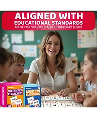 Quokka Math Flash Cards for Kids Ages 5-8 - Addition and Subtraction, Multiplication - 139 Double-Sided Flashcards for Studying