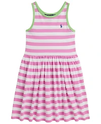 Polo Ralph Lauren Girls' 7-16 Striped Cotton Jersey Dress