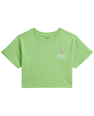 Polo Ralph Lauren Girls' 2T-6X Big Pony Logo Cotton Boxy T-shirt