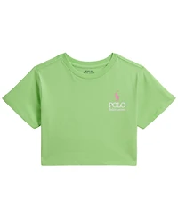 Polo Ralph Lauren Girls' 2T-6X Big Pony Logo Cotton Boxy T-shirt