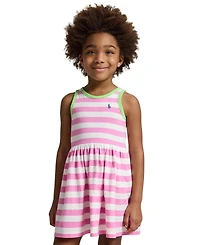 Polo Ralph Lauren Girls' 2T-6X Striped Cotton Jersey Dress