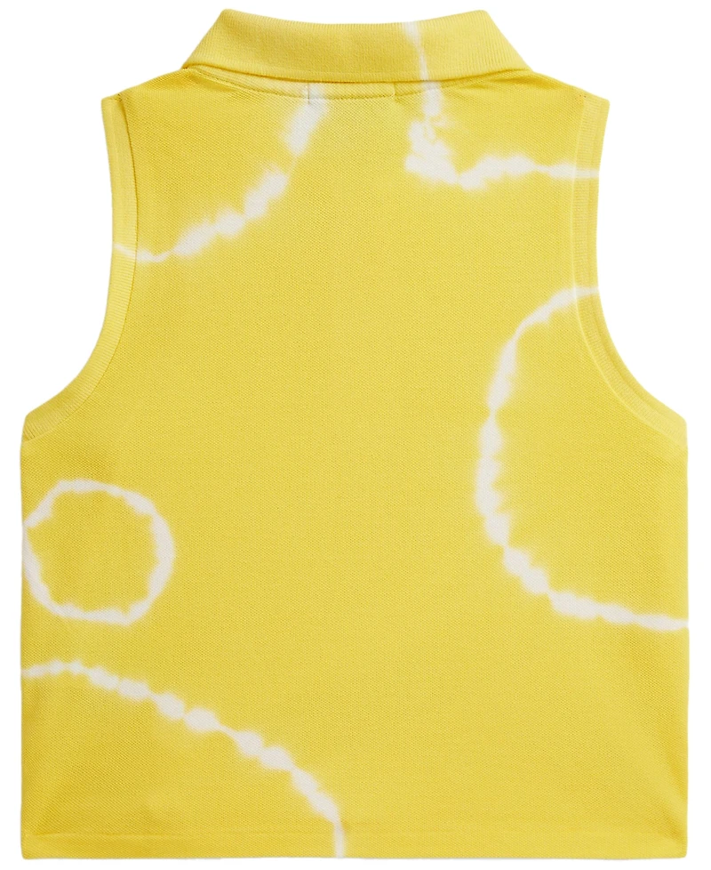 Polo Ralph Lauren Girls' 7-16 Tie-Dye Stretch Mesh Boxy Shirt