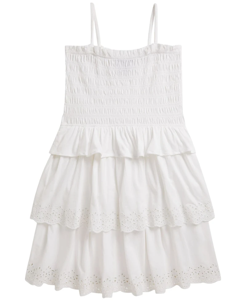 Polo Ralph Lauren Girls' 7-16 Smocked Cotton Jersey Dress