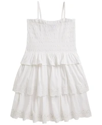 Polo Ralph Lauren Girls' 7-16 Smocked Cotton Jersey Dress