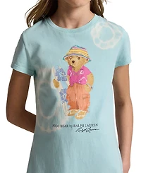 Polo Ralph Lauren Girls' 7-16 Tie-Dye Bear Cotton Jersey Dress