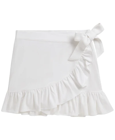 Polo Ralph Lauren Girls' 7-16 Ruffled Stretch Mesh Wrap Skort