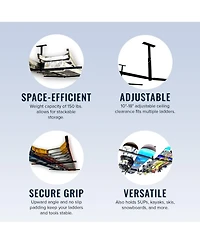 StoreYour Hi-Port 2 | Ladder Adjustable Ceiling Storage Rack | | Holds lbs