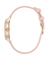 Olivia Burton Women's Westbourne Mellow Rose Leather Strap Watch, 30mm