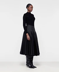 Leem Women's Flared Godet Skirt
