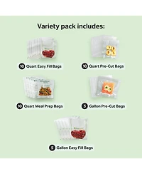FoodSaver Vacuum Sealing Variety Pack, 40-Count