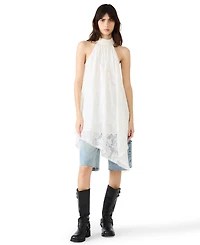 Steve Madden Juniors' Sander Halter Neck High-Low Dress