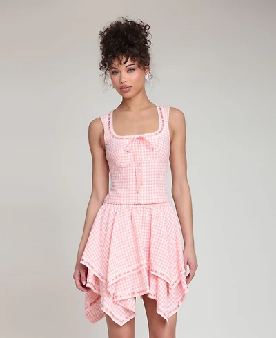 Avec Les Filles Women's Square Neck Dress