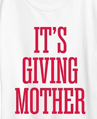Hybrid Apparel Plus Instant Message Its Giving Mother Short-Sleeve Graphic T-Shirt