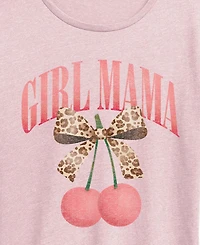 Hybrid Apparel Plus Instant Message Girl Mama Cherries Short-Sleeve Graphic T-Shirt