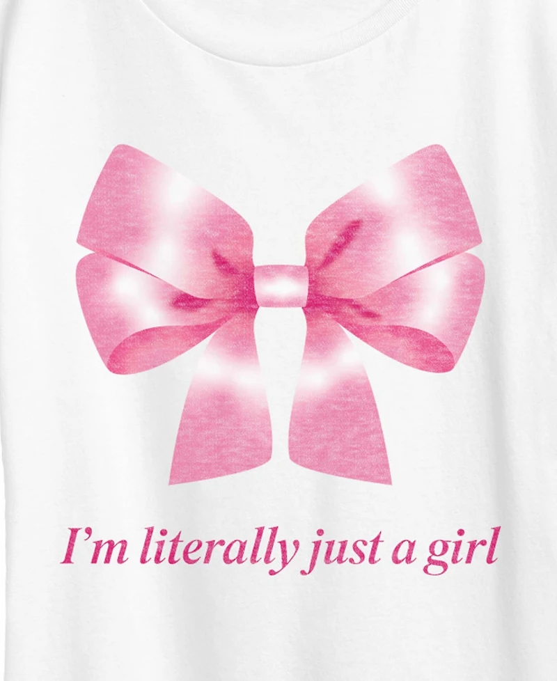 Hybrid Apparel Plus Instant Message Literally Just Girl Short-Sleeve Graphic T-Shirt