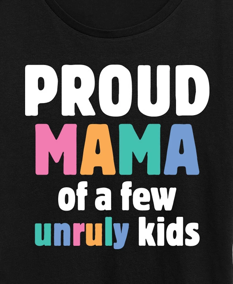 Hybrid Apparel Plus Instant Message Proud Mama Short-Sleeve Graphic T-Shirt