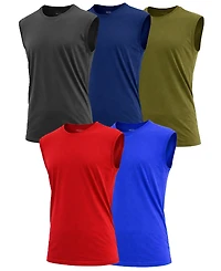 Blu Rock Men's -Pack Slim-Fit Sleeveless Muscle T-Shirt