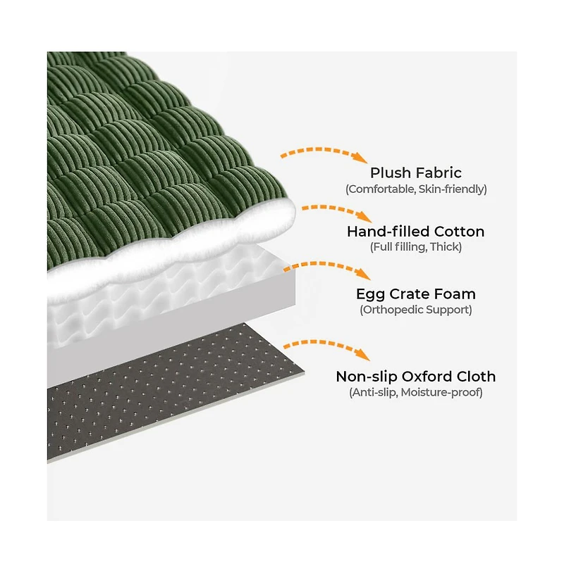 FunnyFuzzy Soft Flannel Breathable Sofa Seat Pad