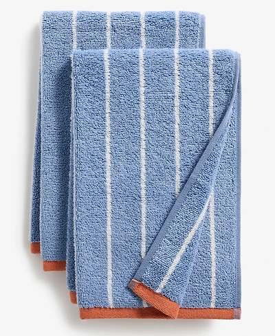 Arch Studio Quick Dry Striped Hand Towel, Set of 2, Macy's Exclusive
