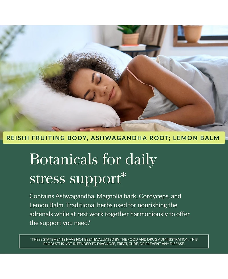 Gaia Herbs Adrenal Health Nightly Restore - Adrenal Support Herbal Supplement with Ashwagandha, Magnolia Bark, Cordyceps, Lemon Balm