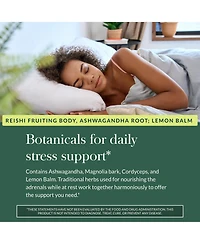 Gaia Herbs Adrenal Health Nightly Restore - Adrenal Support Herbal Supplement with Ashwagandha, Magnolia Bark, Cordyceps, Lemon Balm