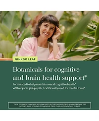 Gaia Herbs Ginkgo Leaf - Traditionally Used to Support Healthy Circulation and Brain Function - Organic, Herbal Supplement