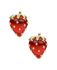 Patrica Nash Gold-Tone Plated Strawberry Button Post Earrings