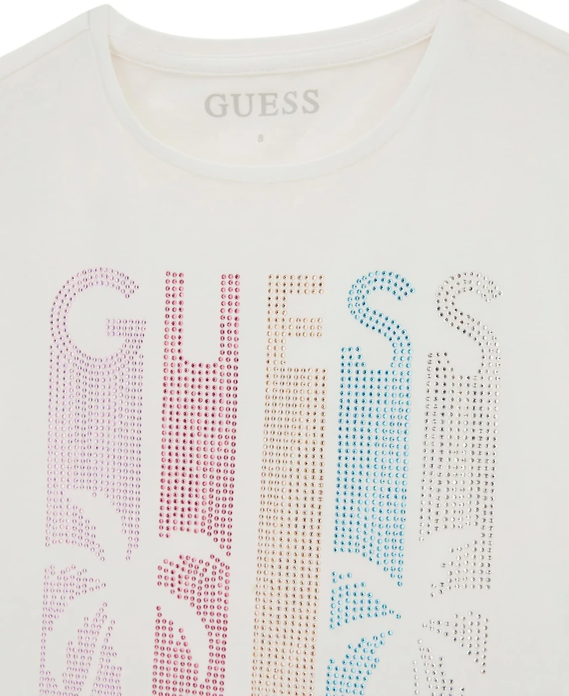 Guess Girls' 7-16 Midi Length Boxy Short-Sleeve T-Shirt