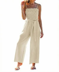 Cupshe Women's Square Neck Zipper Closure Unlined Jumpsuit